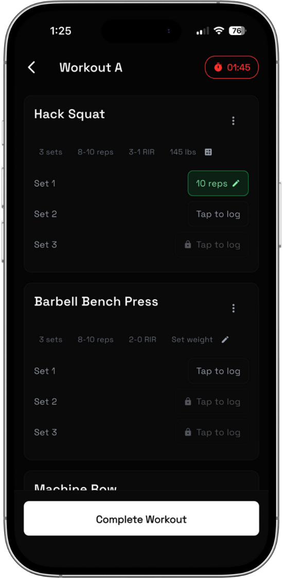 MyoFactor App Screenshot